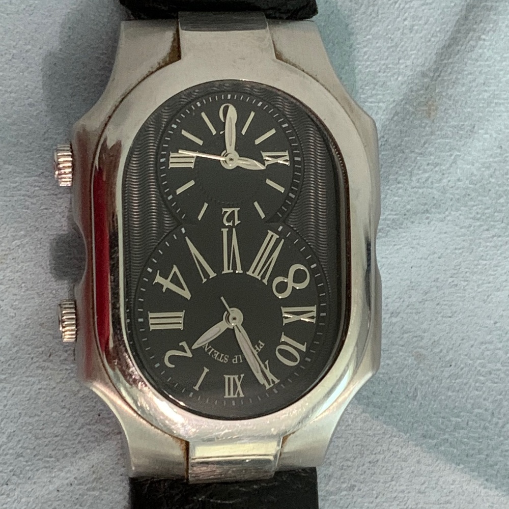 Mens Philip Stein Dual Time Zones